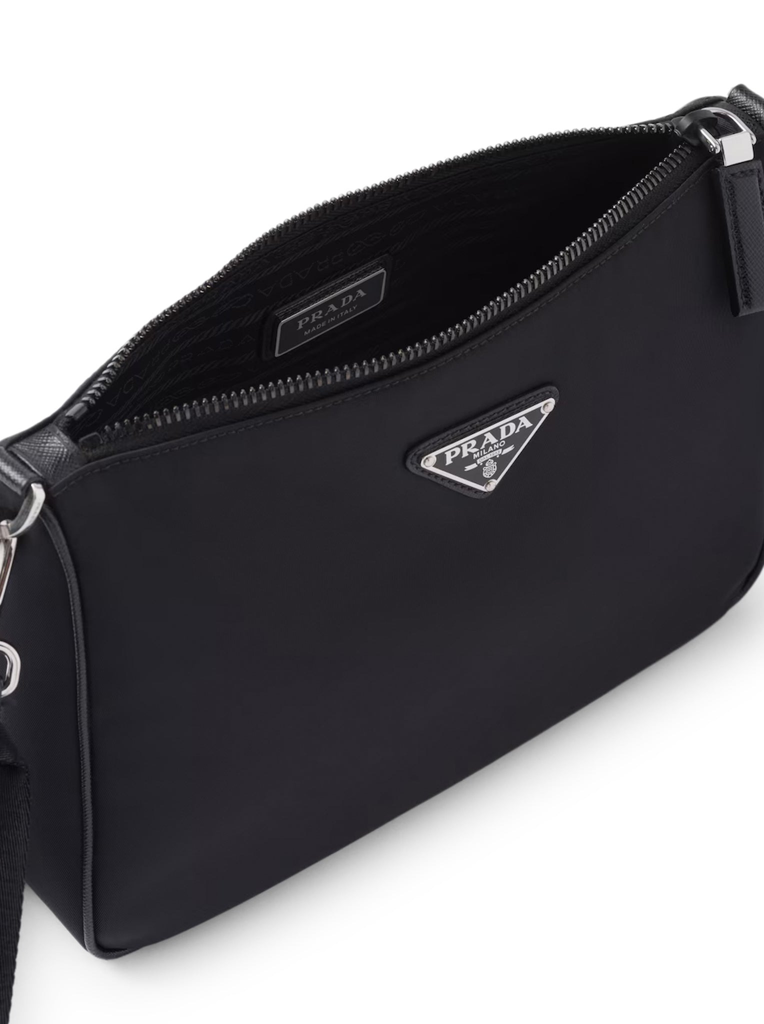 SHOULDER BAG IN RE-NYLON AND SAFFIANO - 6