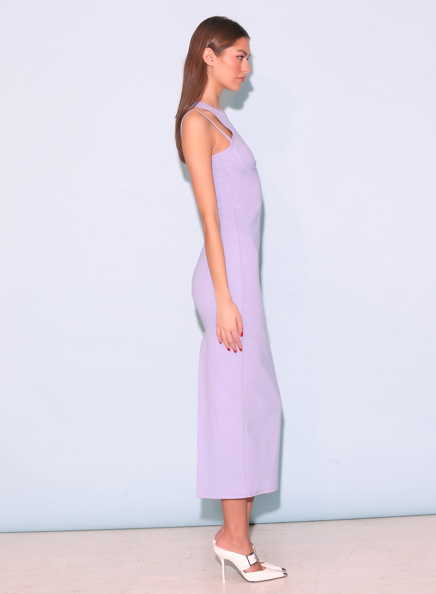 Strappy Ribbed Maxi Dress - 6