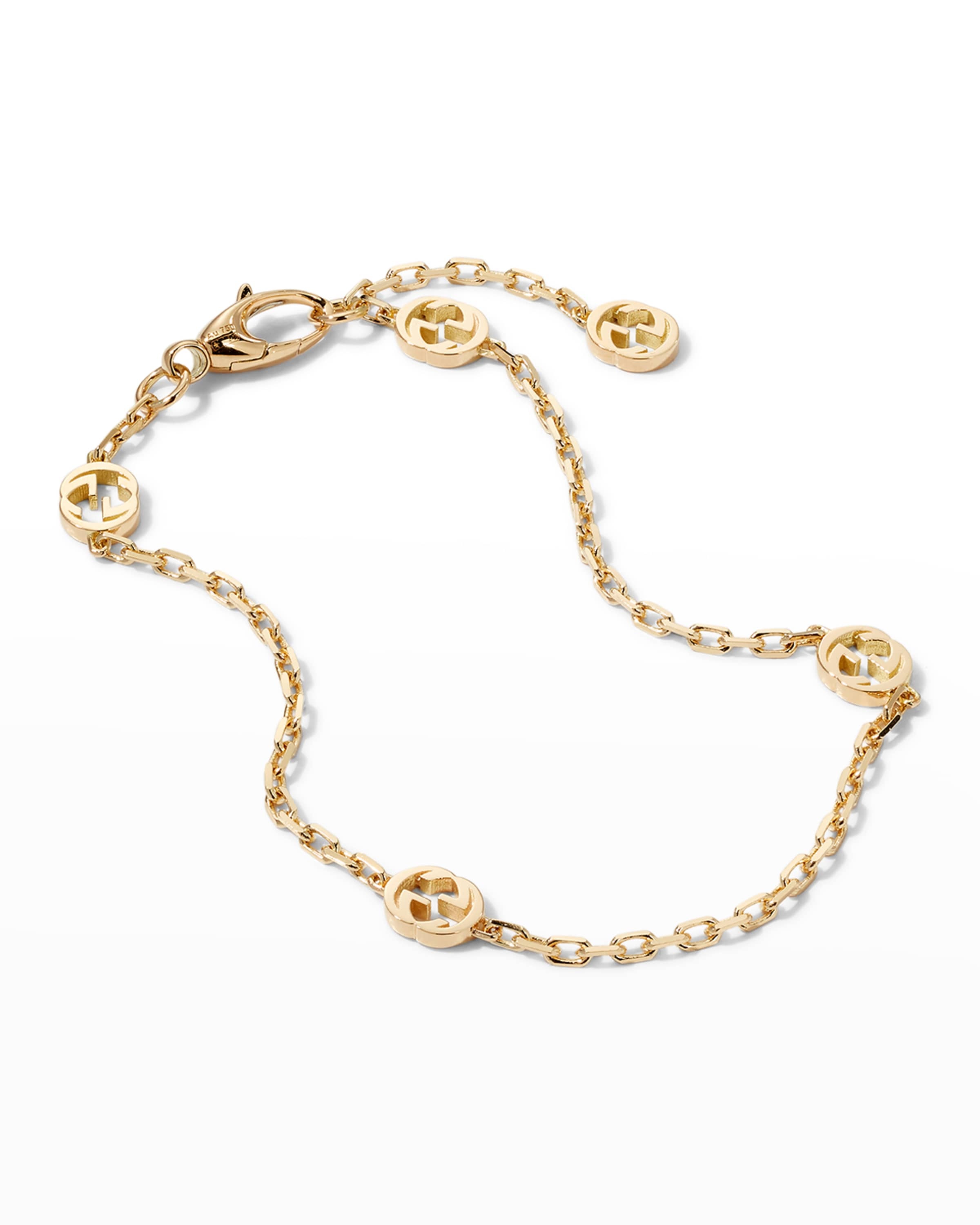 Interlocking G 18k Gold Chain Bracelet - 4