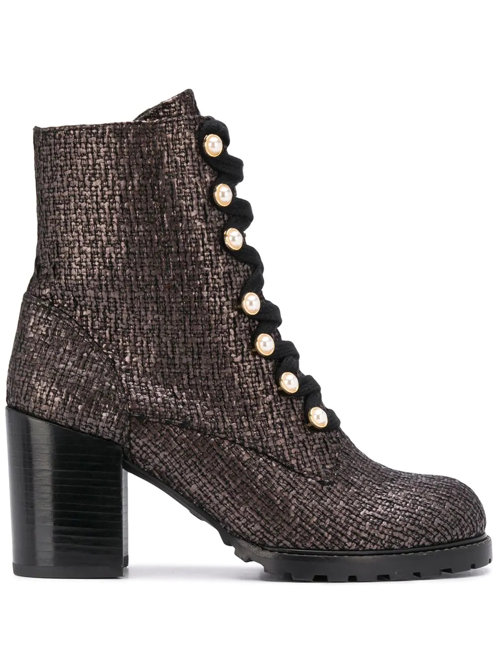 Ivey metallic tweed boots - 1