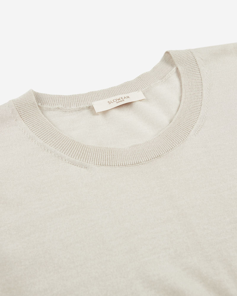 Regular fit crewneck sweater in cashmere and silk 6