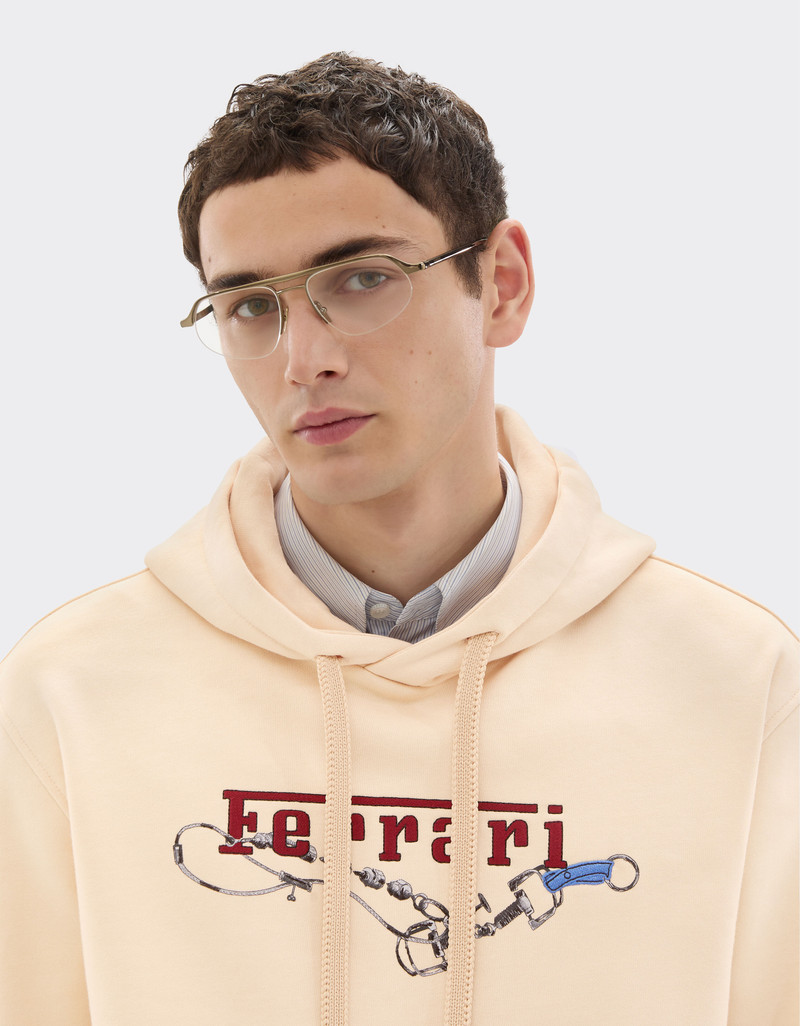 Hooded sweatshirt with Ferrari embroidery 5
