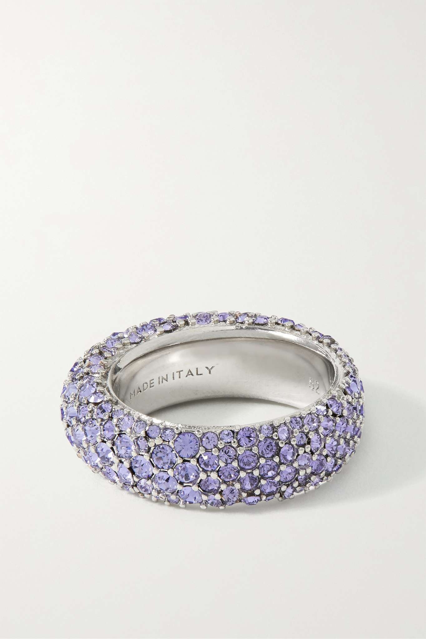 Cameron silver-tone crystal ring - 5