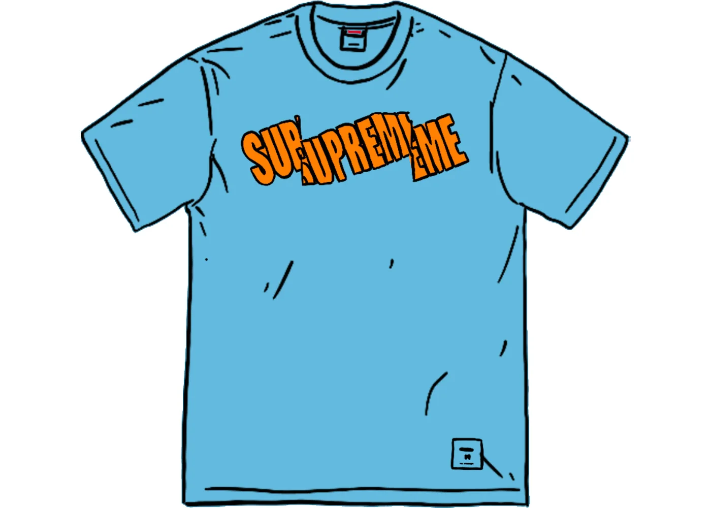 Supreme Cut Logo S/S Top Bright Blue - 1