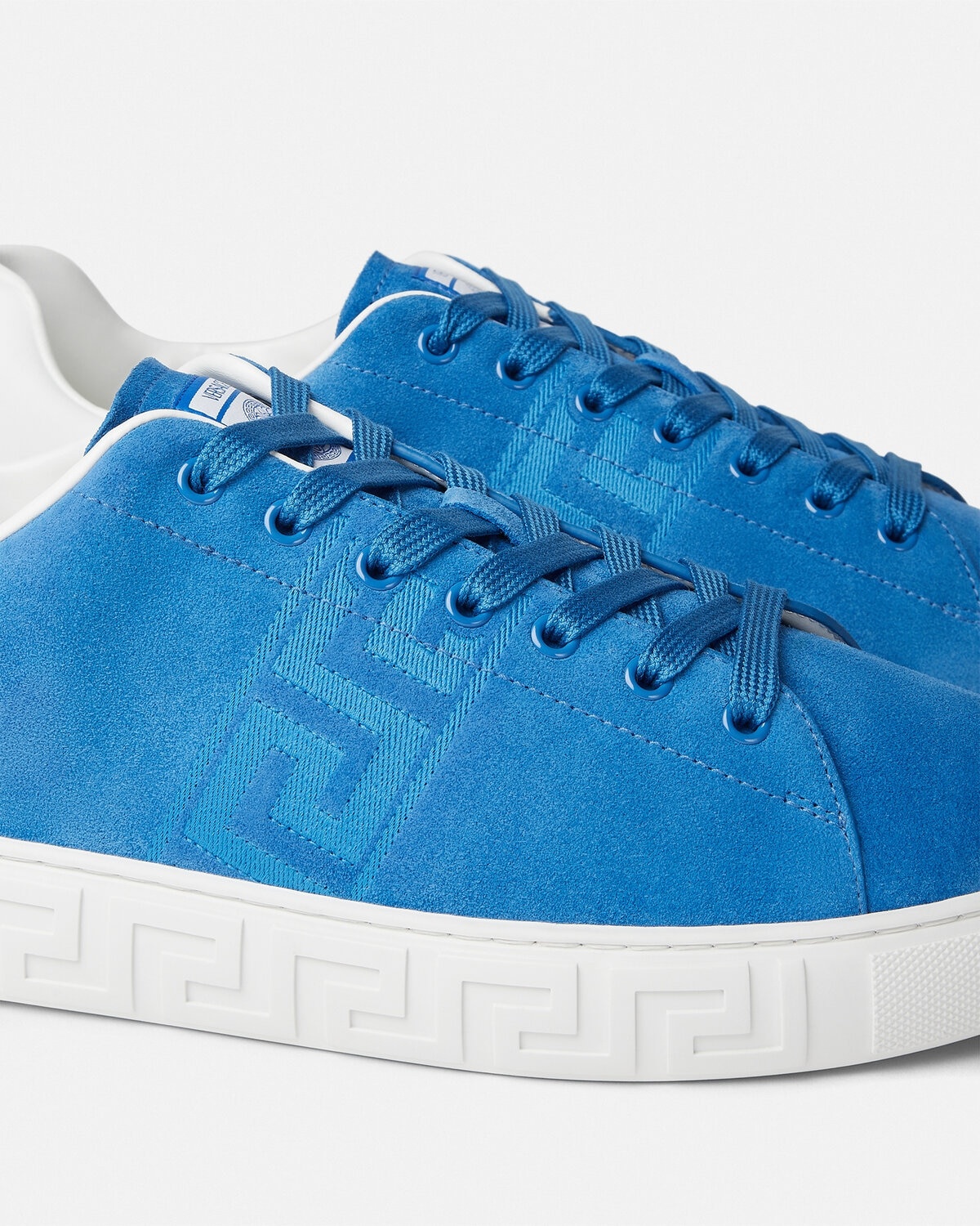 Suede Greca Sneakers - 5