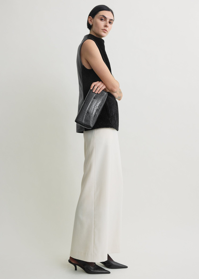 Shearling-front top black 3