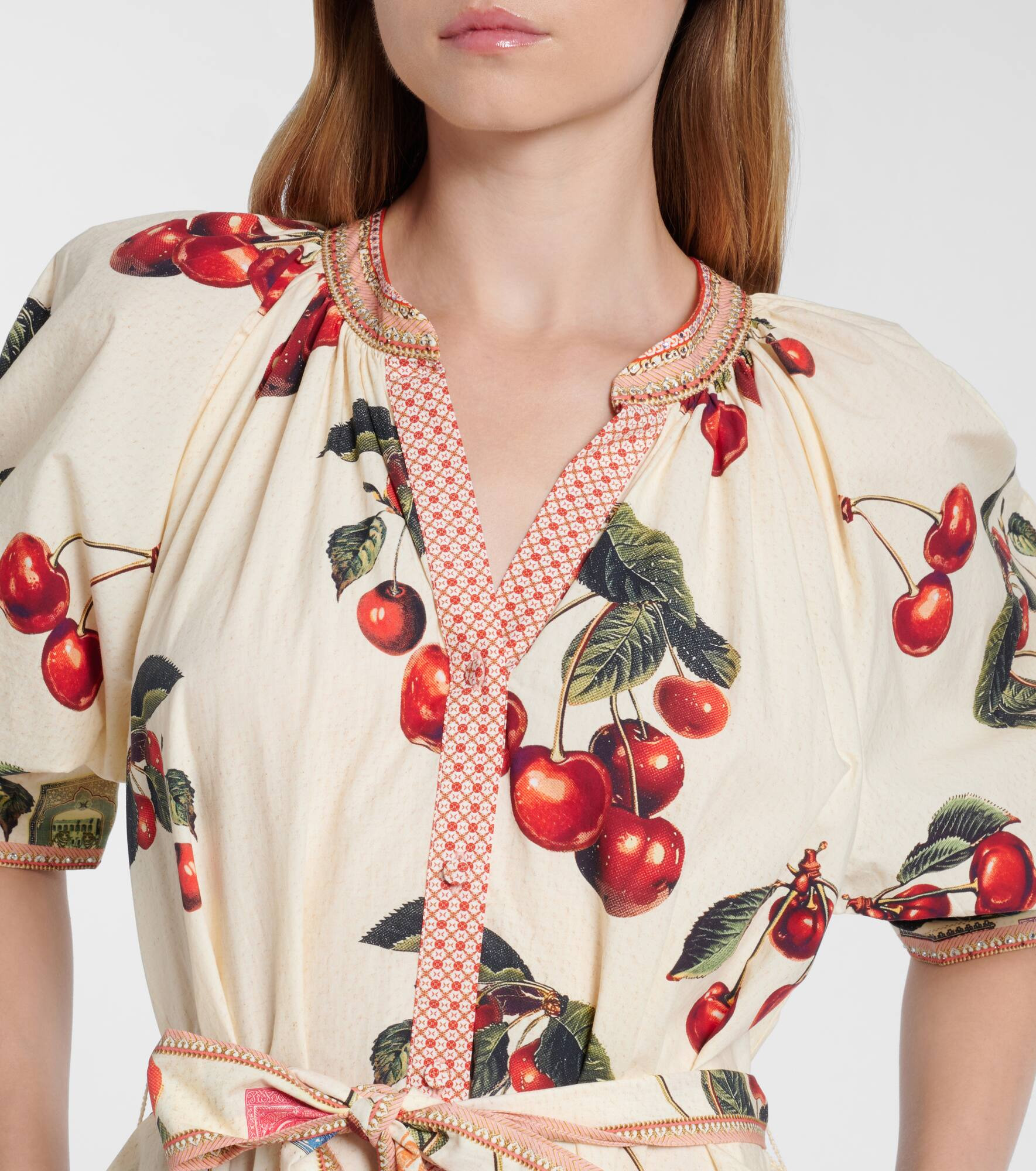Notes From The Road printed cotton shirt dress - 4