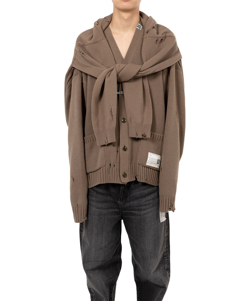 Maison MIHARAYASUHIRO Sleeve Layered Knit Cardigan outlook