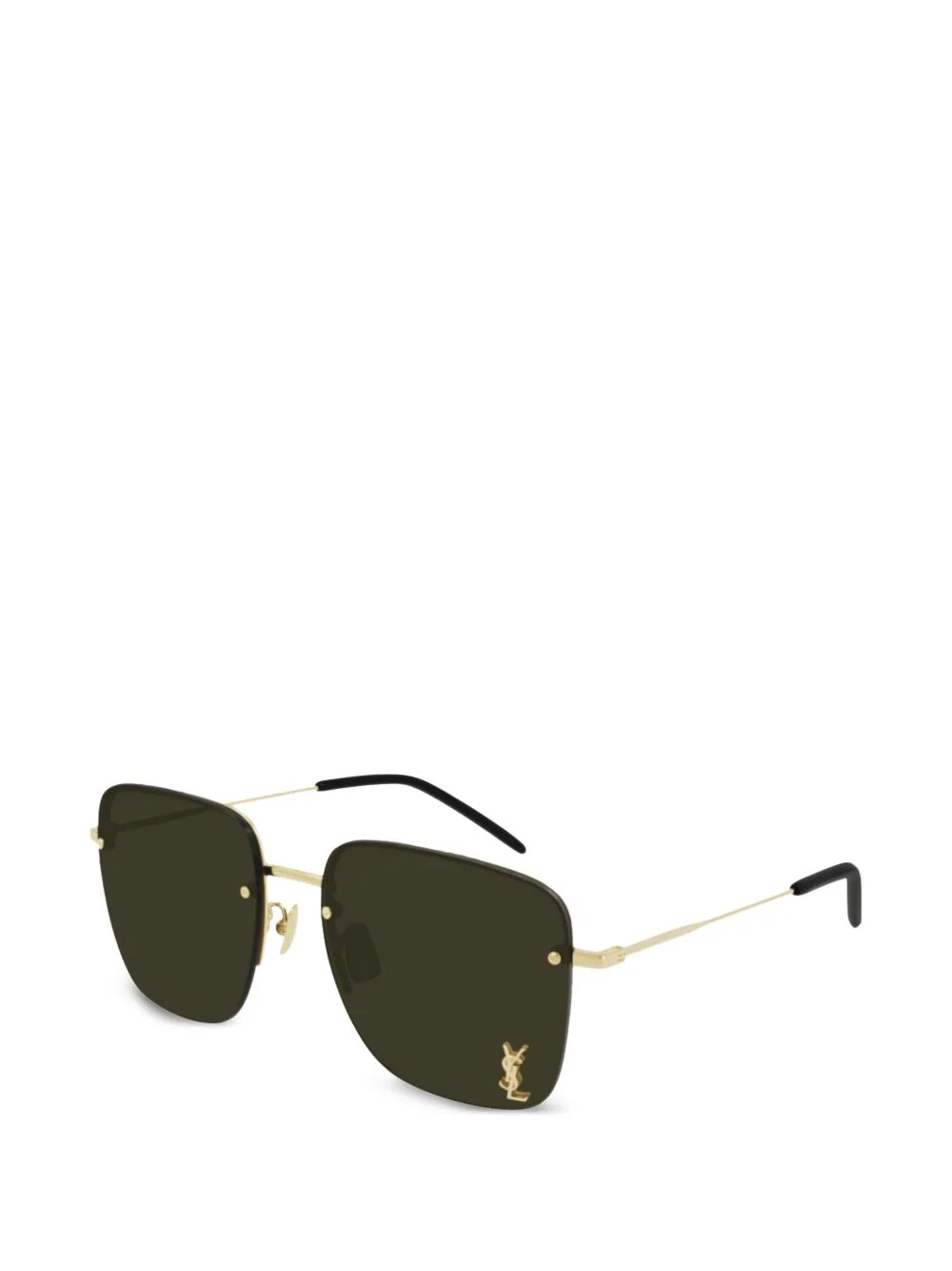 logo square-frame sunglasses - 1