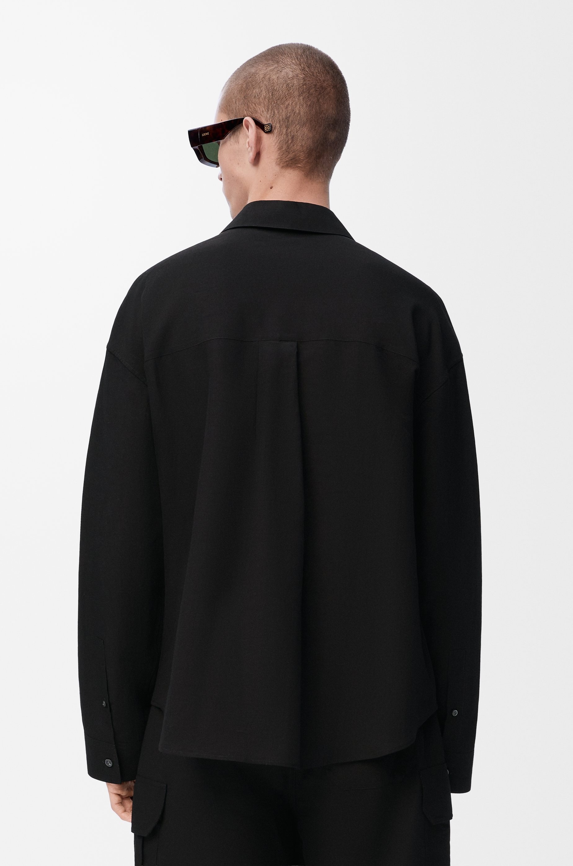 Shirt in viscose and linen - 4