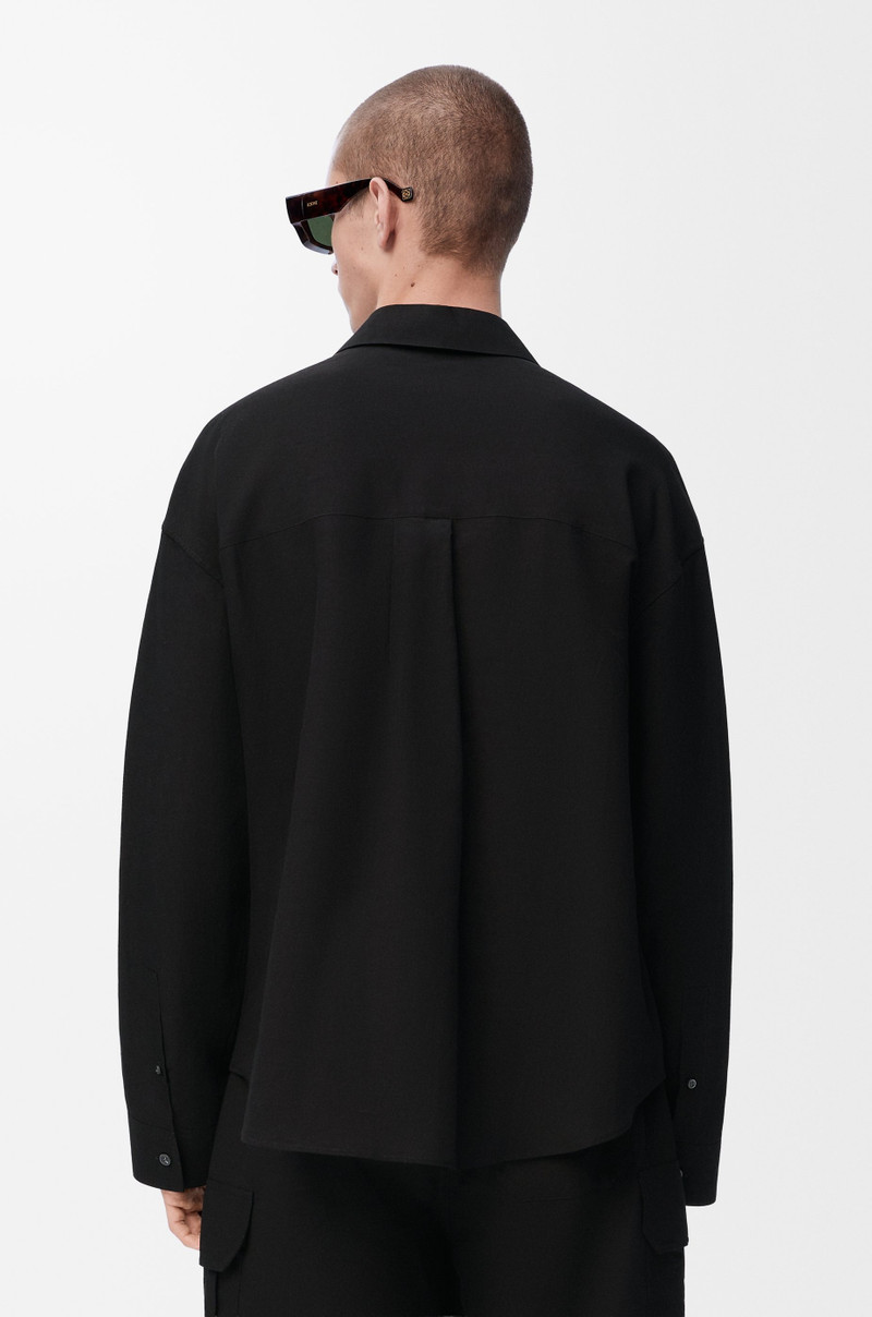 Shirt in viscose and linen 4