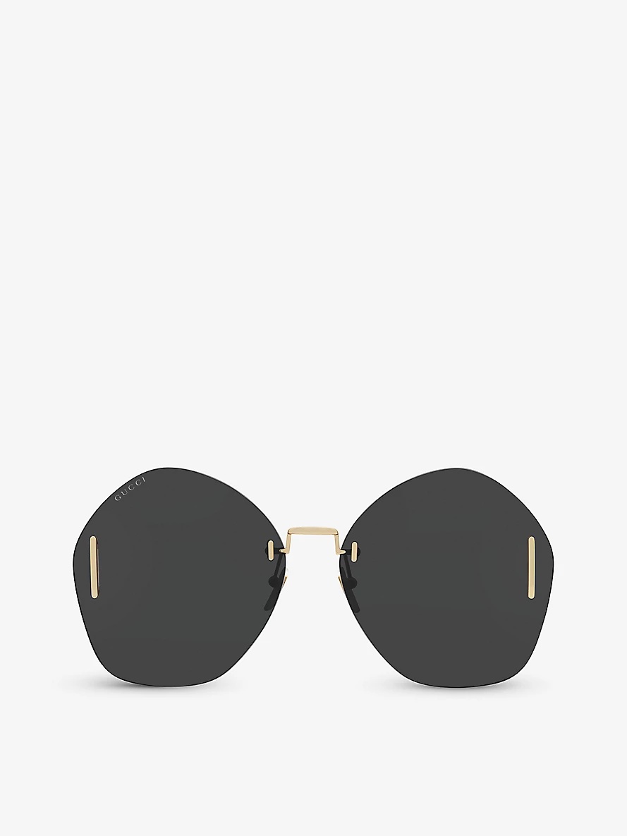 GG1203S round-frame metal sunglasses - 1