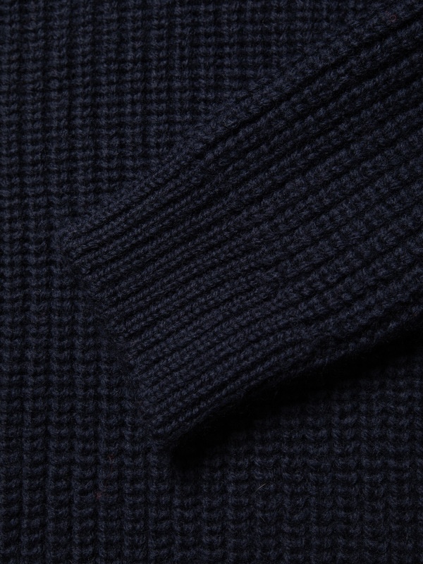 August Chunky Rollneck Knit Navy - 5