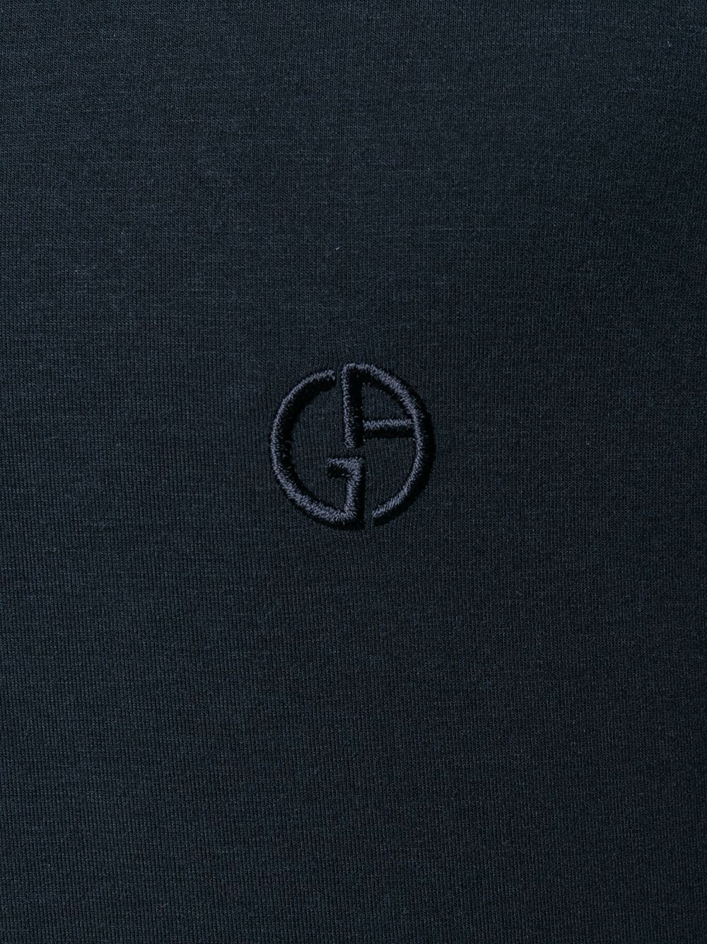 embroidered logo T-shirt - 5