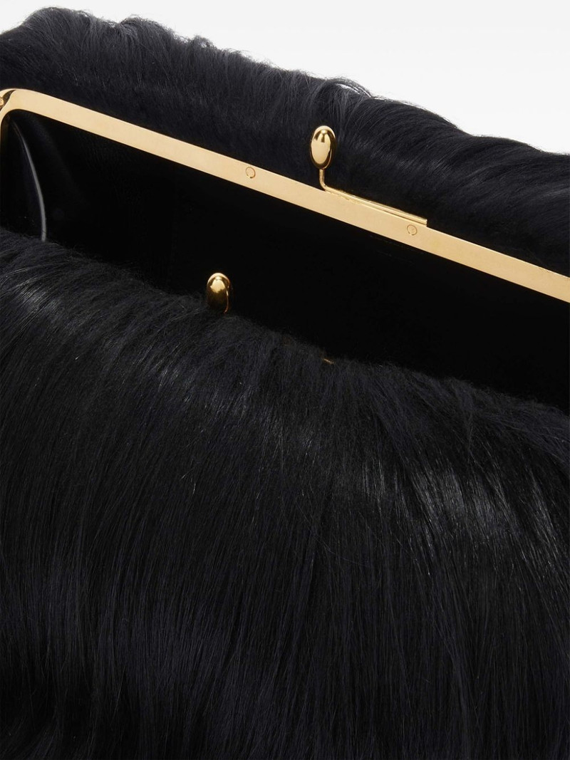 Goji Pillow hairy medium clutch bag 4