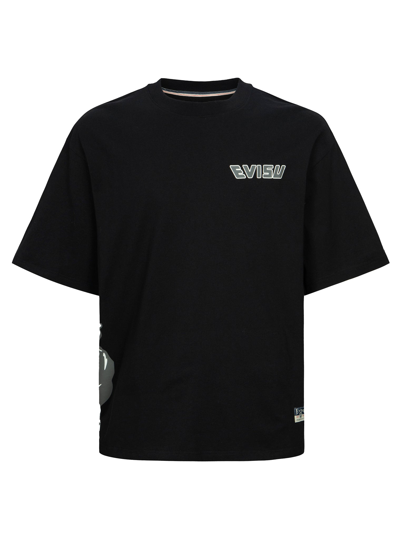 GODHEAD PRINT AND SEAGULL EMBROIDERY LOOSE FIT T-SHIRT - 13