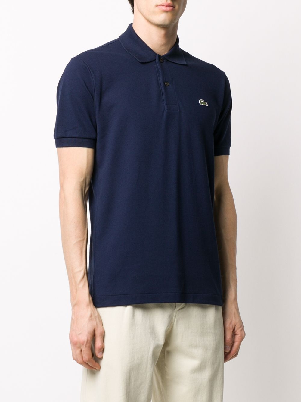 logo patch polo shirt - 3