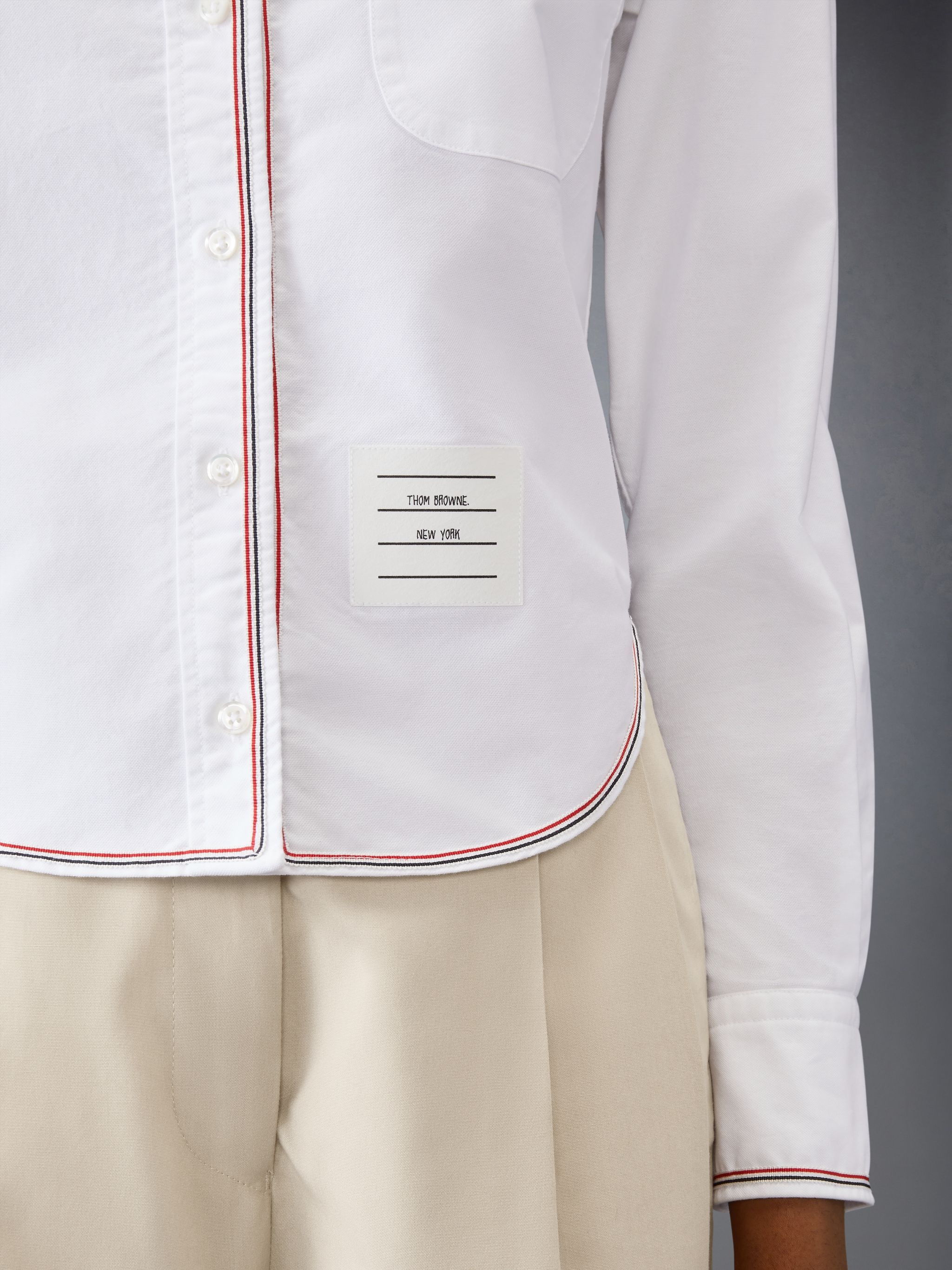 Classic Long Sleeve Cropped Shirt - 4