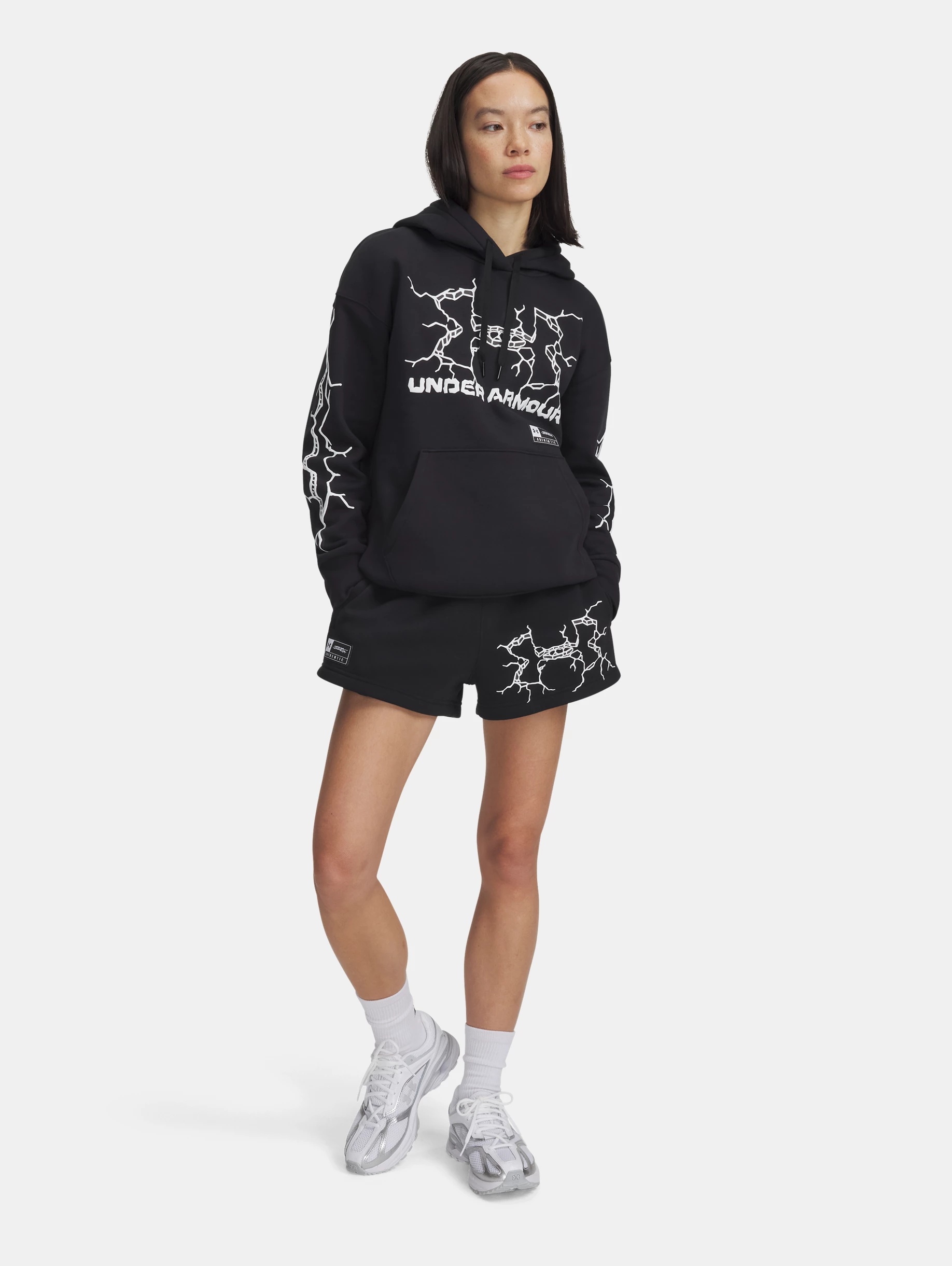 Women's UA Icon Fleece All America Shorts - 3