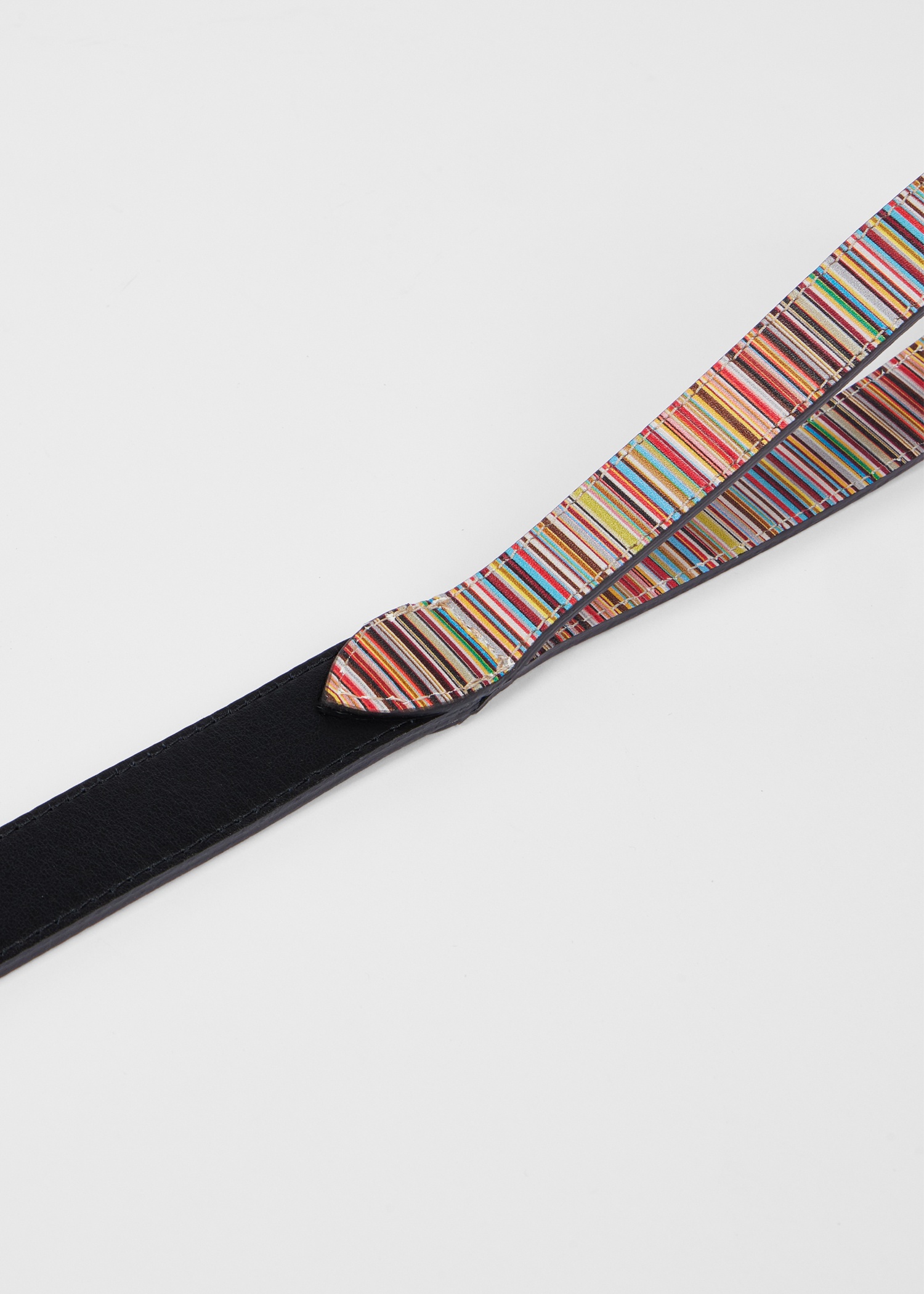 'Signature Stripe' Calf Leather Dog Lead Medium/Large - 2