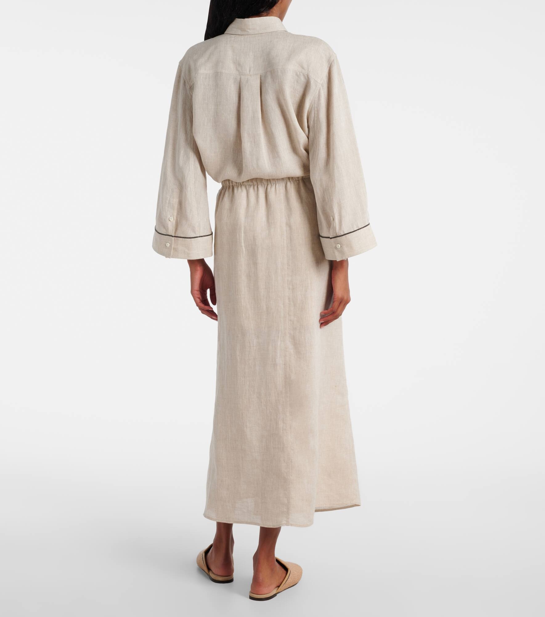 Monili linen maxi skirt - 3