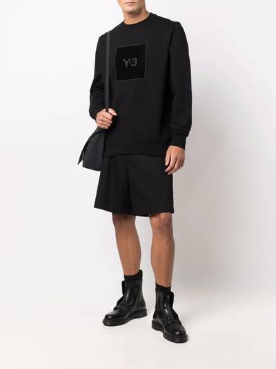 Y-3 logo-print sweatshirt outlook