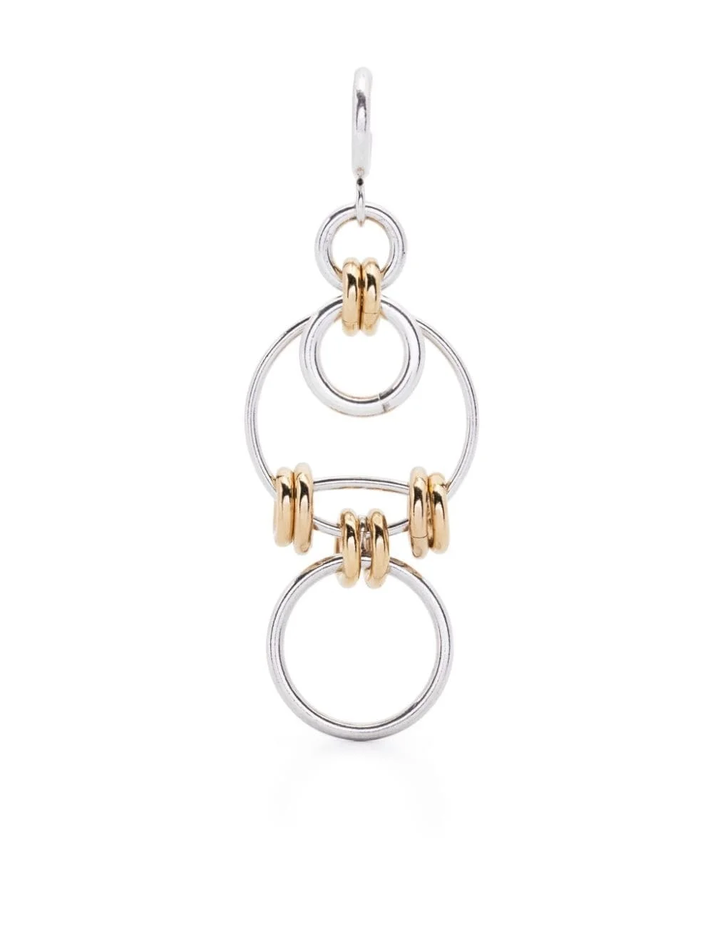 Stunning two-tone drop earrings - 1