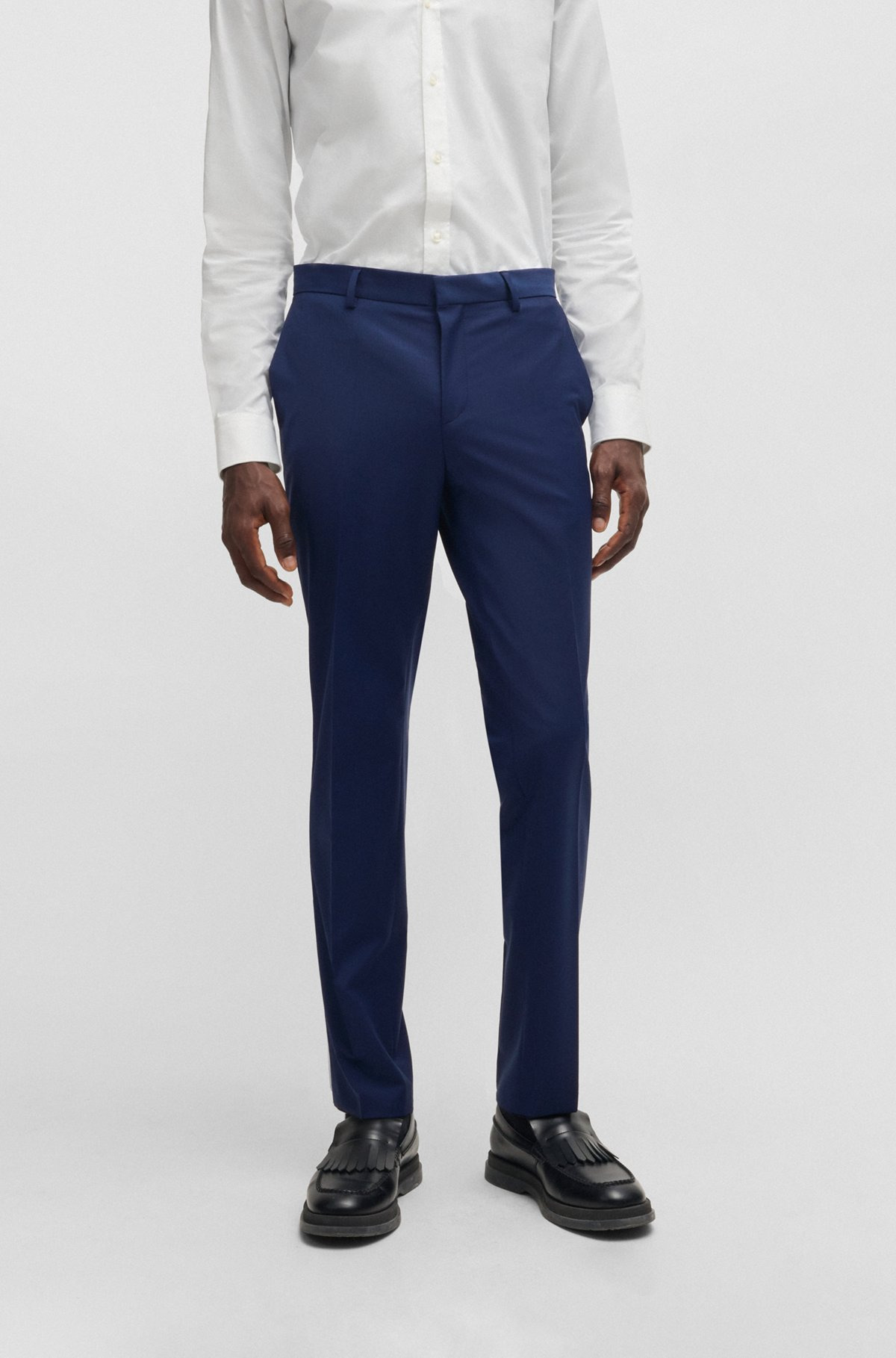 SLIM-FIT TROUSERS IN PERFORMANCE-STRETCH WOOL - 2