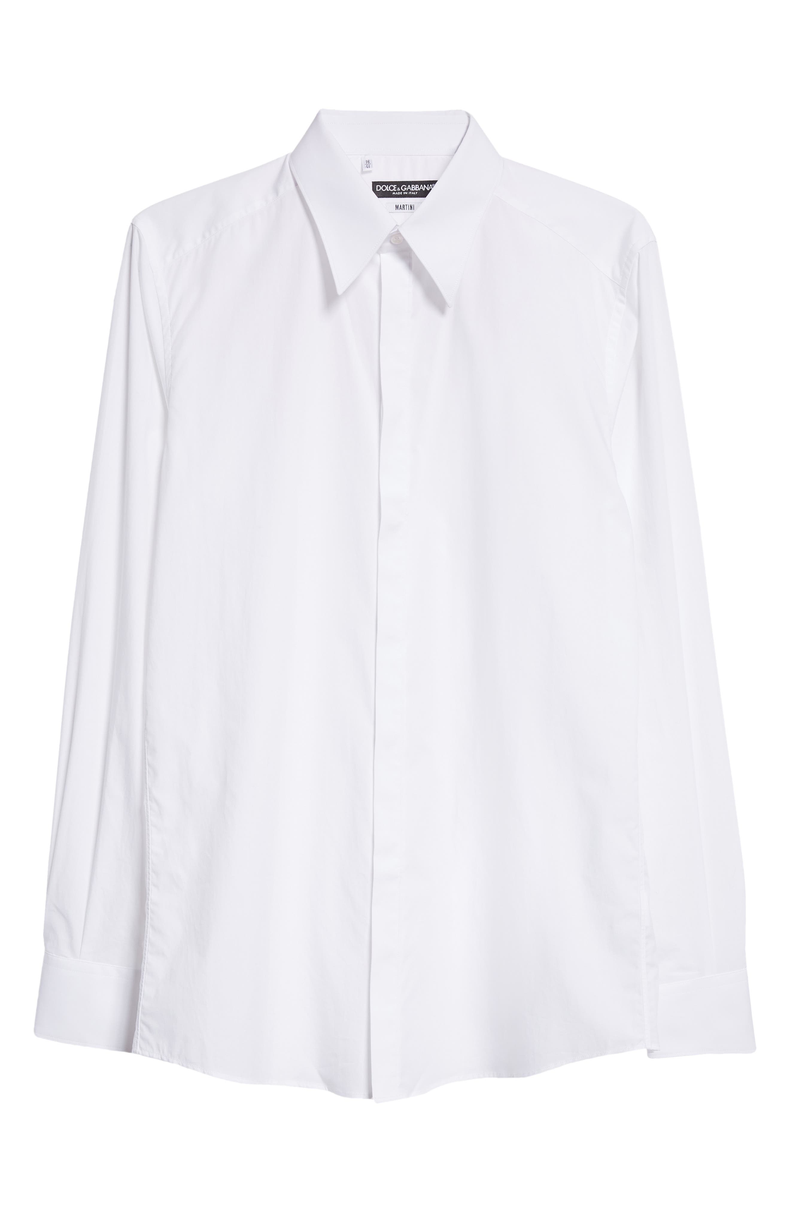 Martini Fit Cotton Poplin Button-Up Shirt - 6