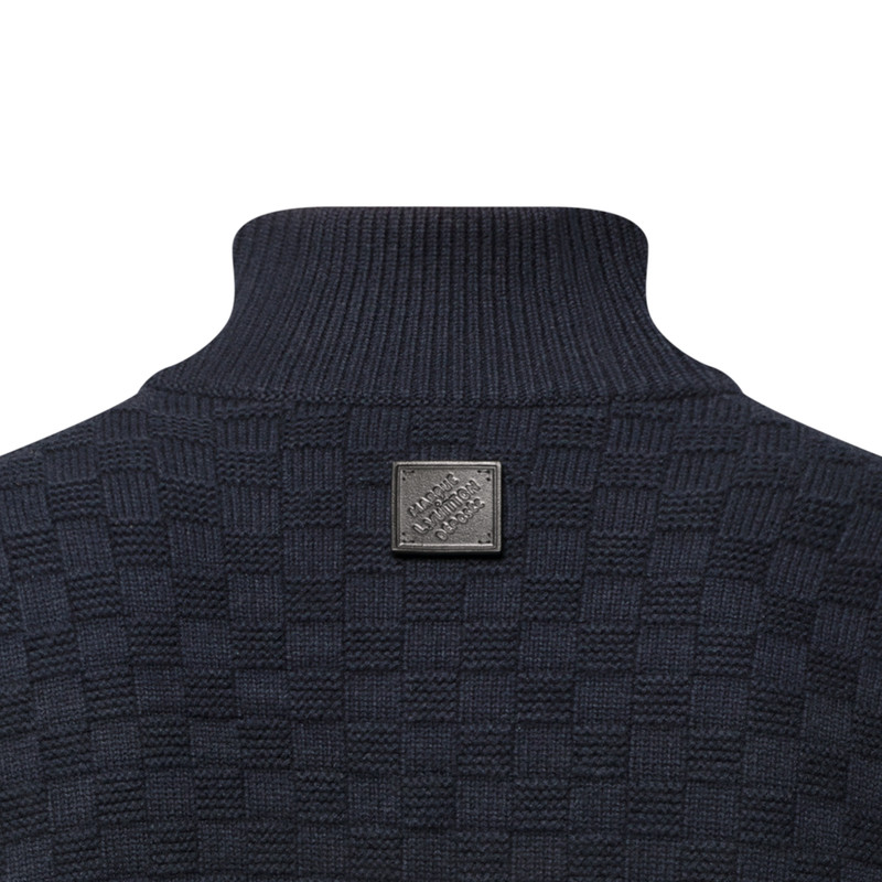 Cashmere-Wool Blend Half-Zip Pullover 4