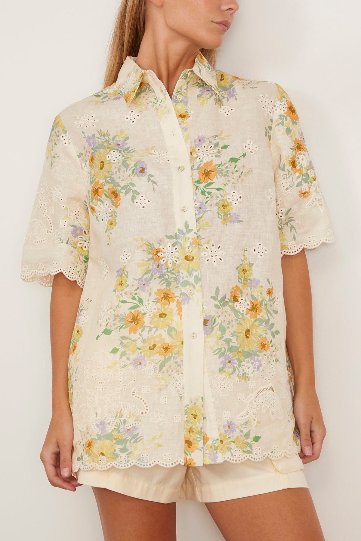 Juliette Shirt in Cream - 3