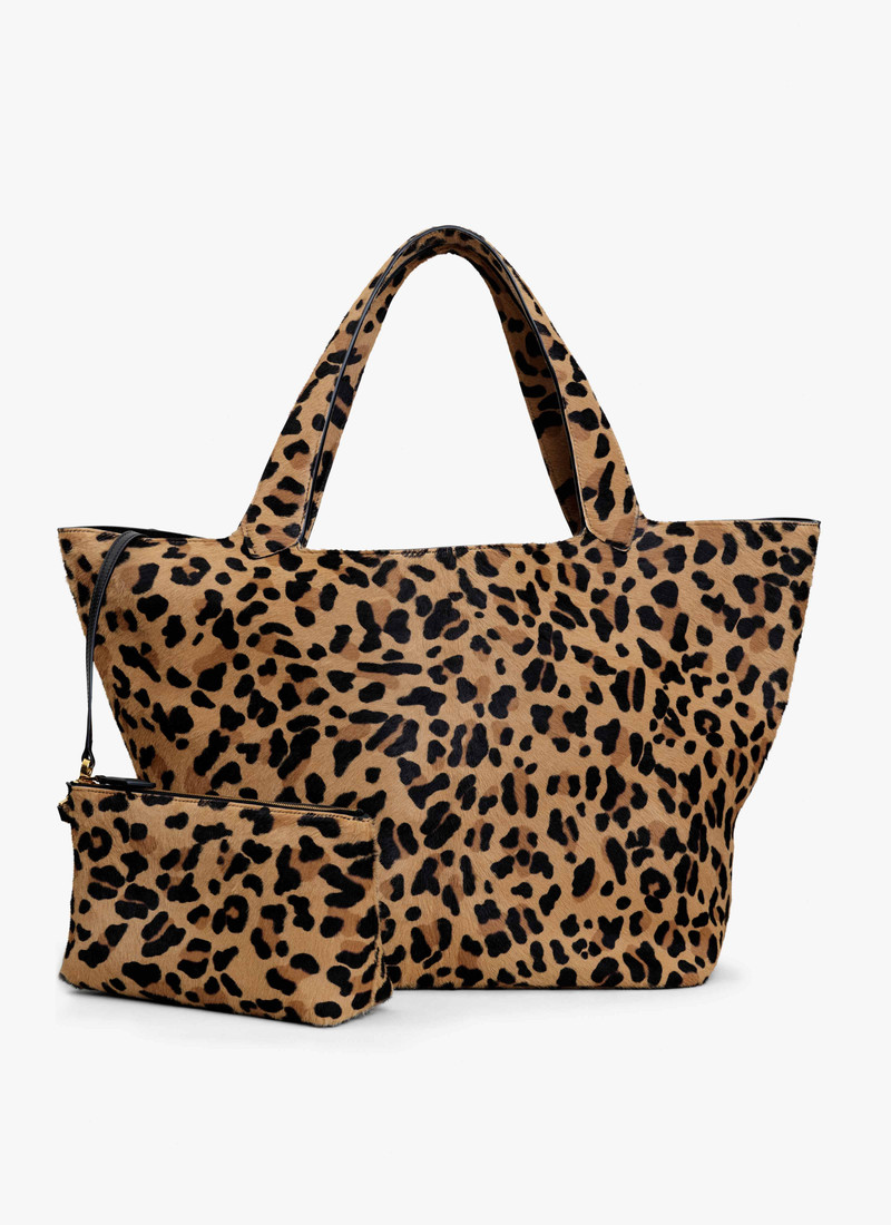 LE CABAS BAG IN LEOPARD HAIRCALF 4