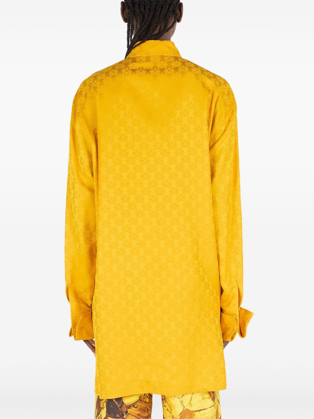 monogram snake-embossed shirt - 5