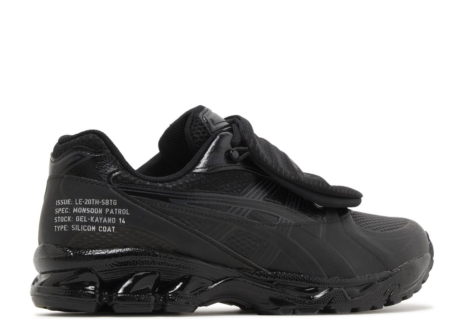 LIMITED EDT X SBTG X GEL KAYANO 14 'MONSOON PATROL PACK - BLACK' - 3