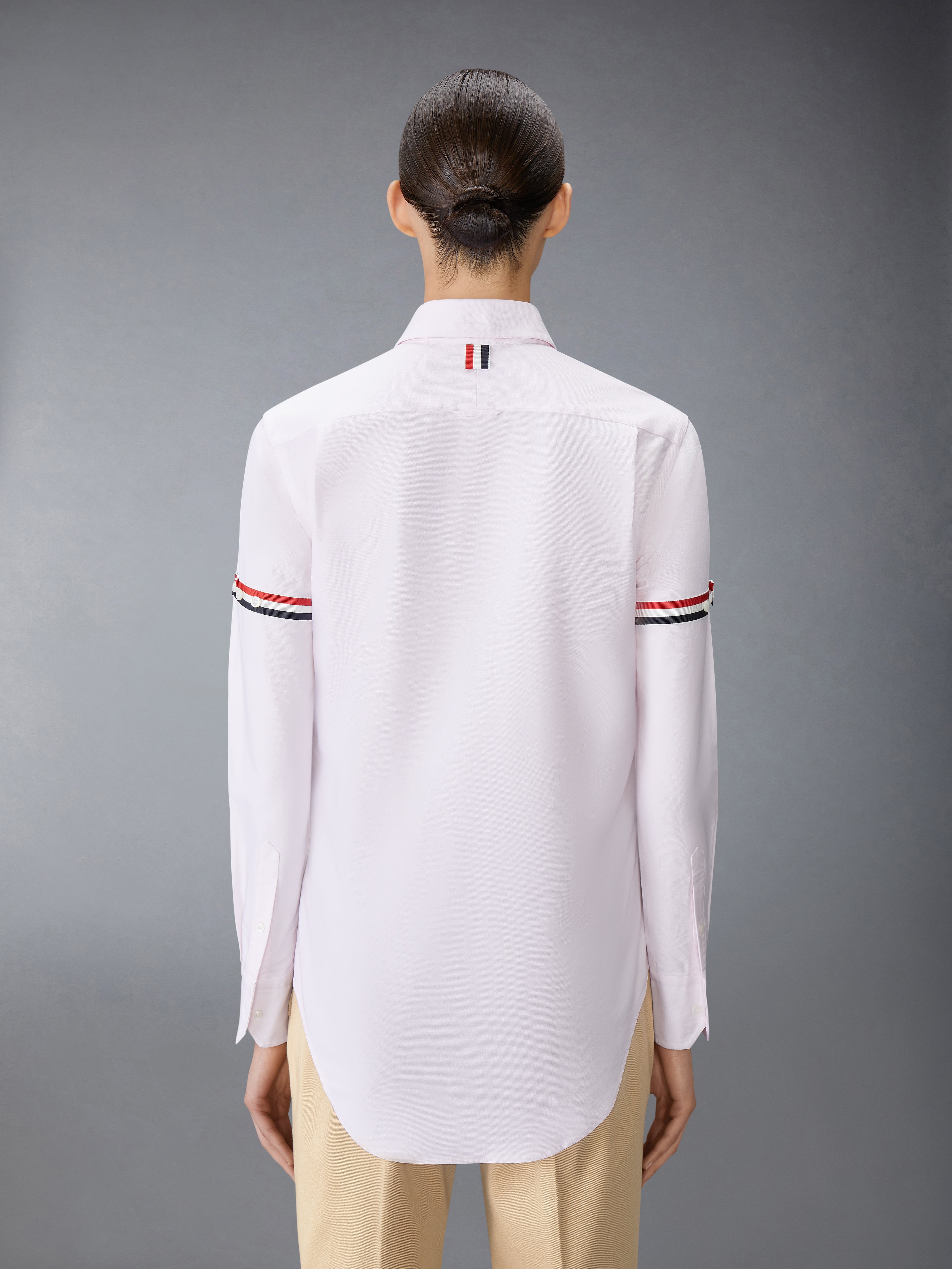 OXFORD ARMBAND CLASSIC ROUND COLLAR SHIRT - 4