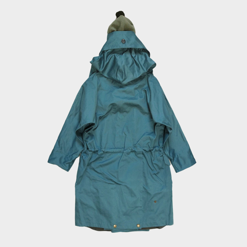Kapital VENTILE TRAGGLE TALL RING COAT - SAX | REVERSIBLE
