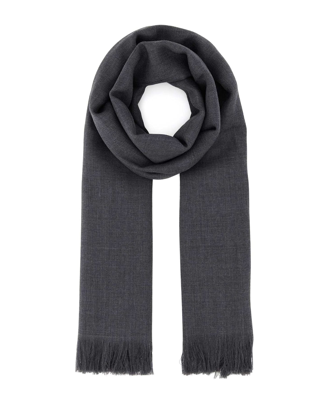 Charcoal Wool Ken Scarf - 1