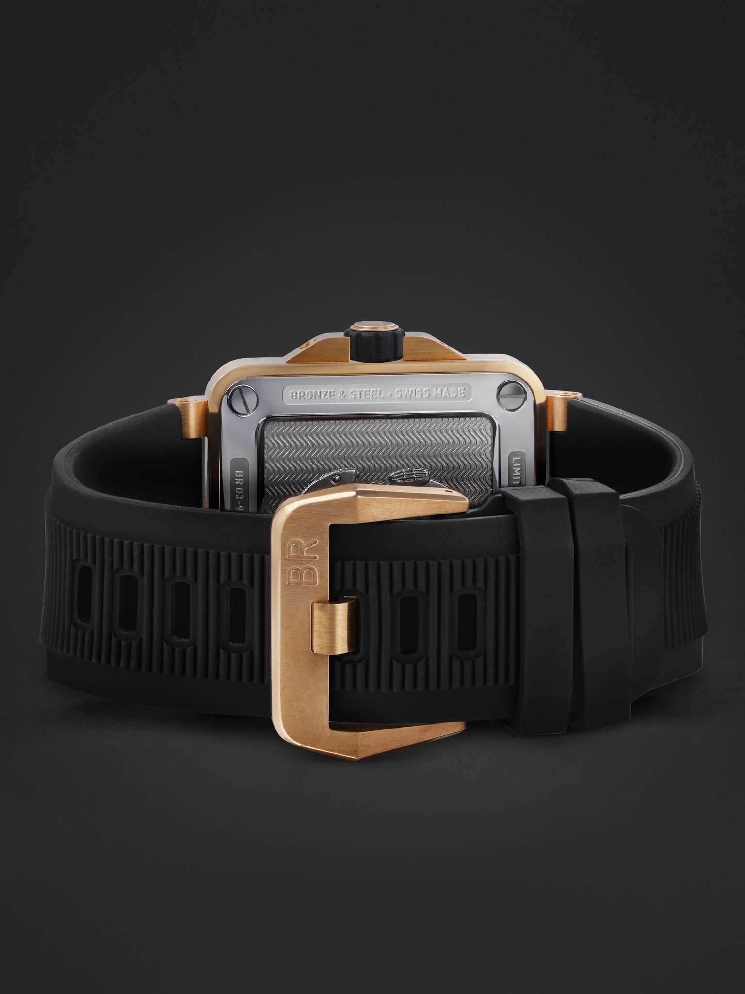BR 03-92 Diver Limited Edition Automatic 42mm Bronze and Rubber Watch, Ref. No. BR0392-D-LT-BR/SRB - 6