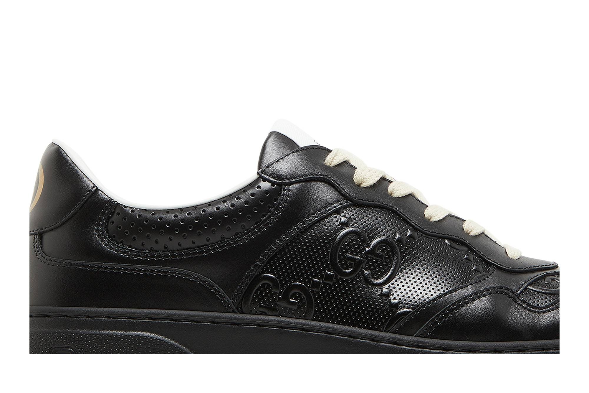 Gucci GG Embossed Sneaker 'Black' - 2