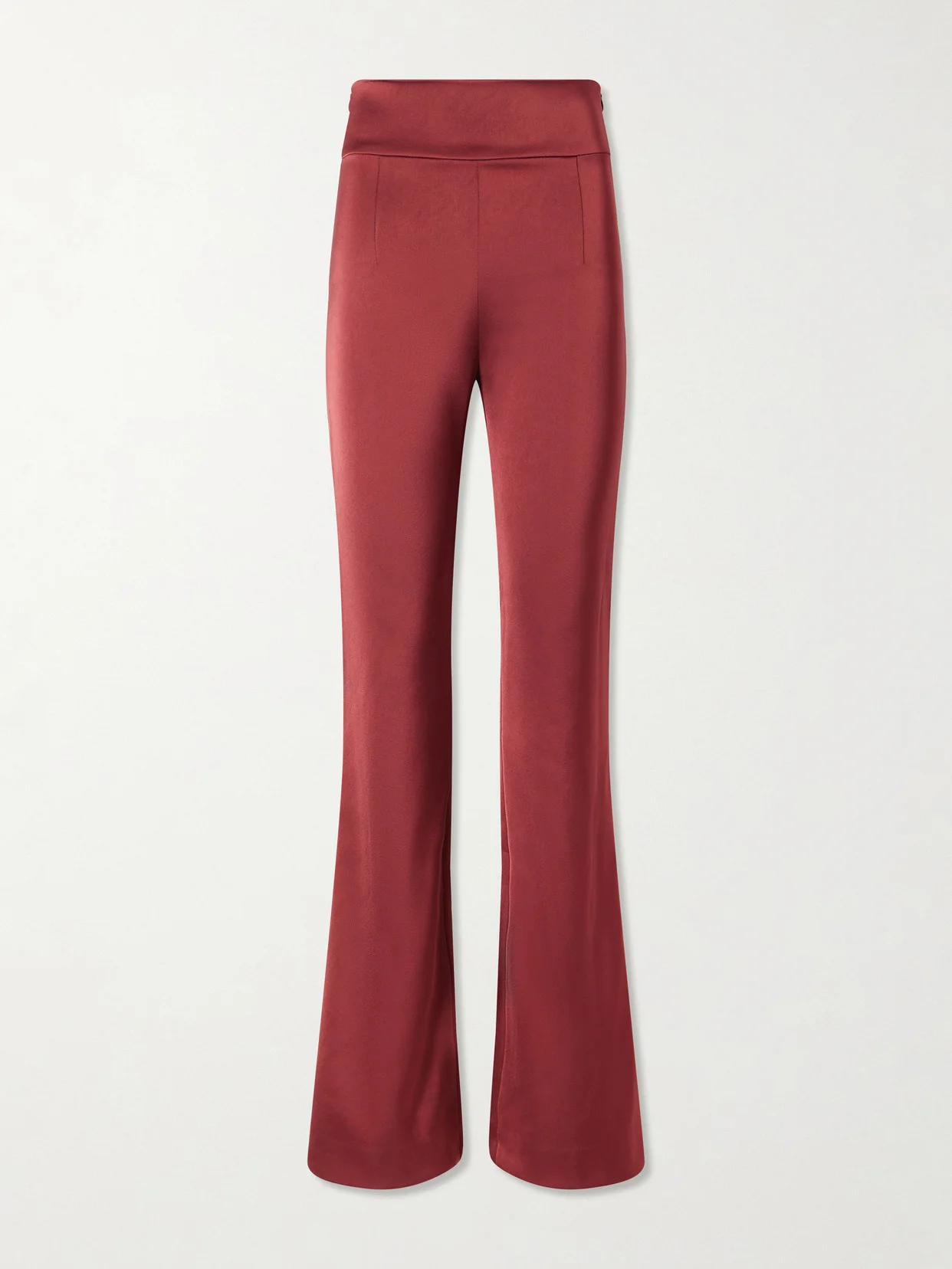 Satin Flared Pants - 1