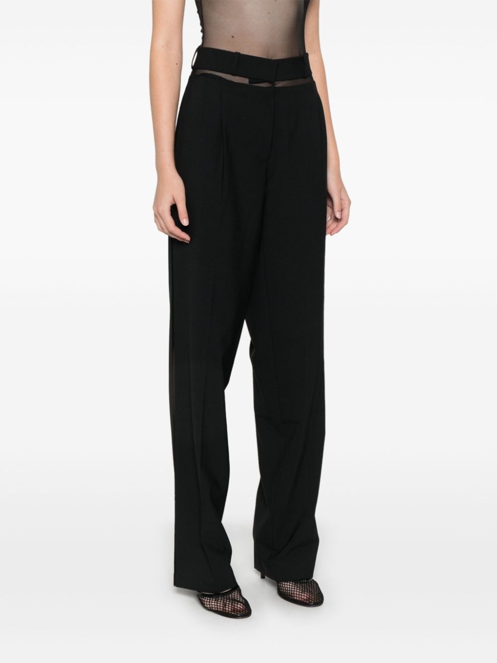 wide-leg tailored trousers - 3