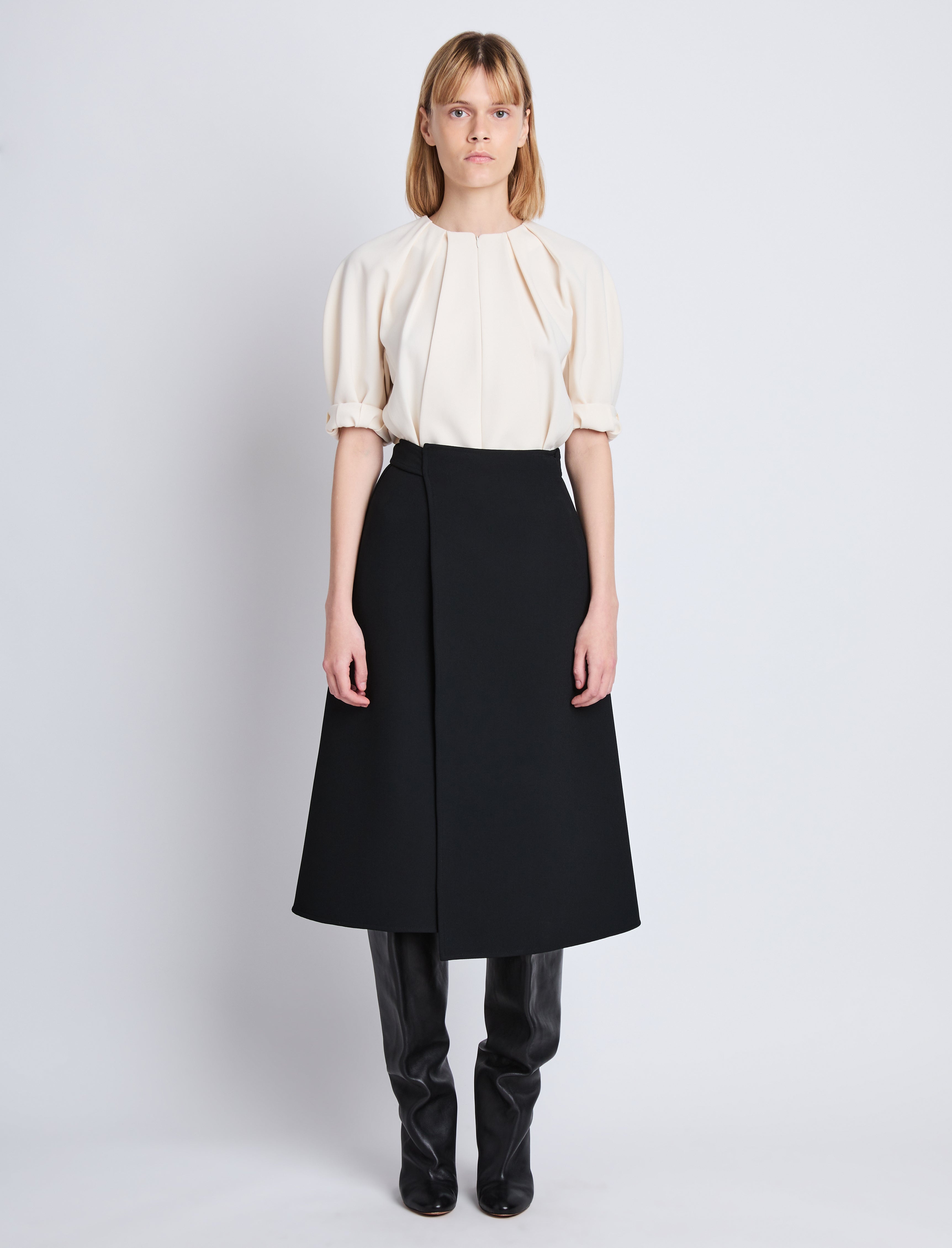 Georgia Top in Matte Viscose Crepe - 7
