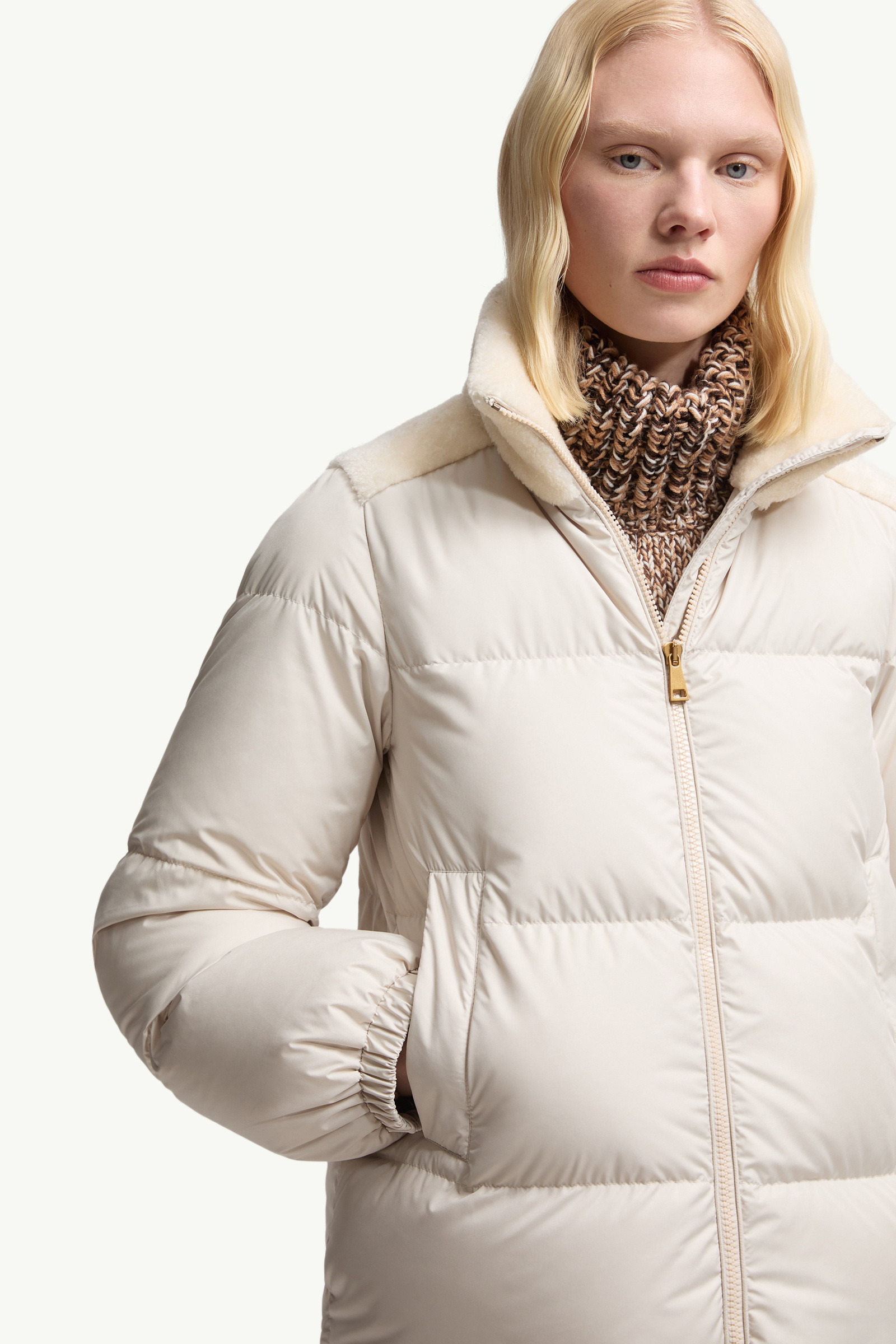 Esnaie Teddy-Trimmed Short Down Jaket - 6
