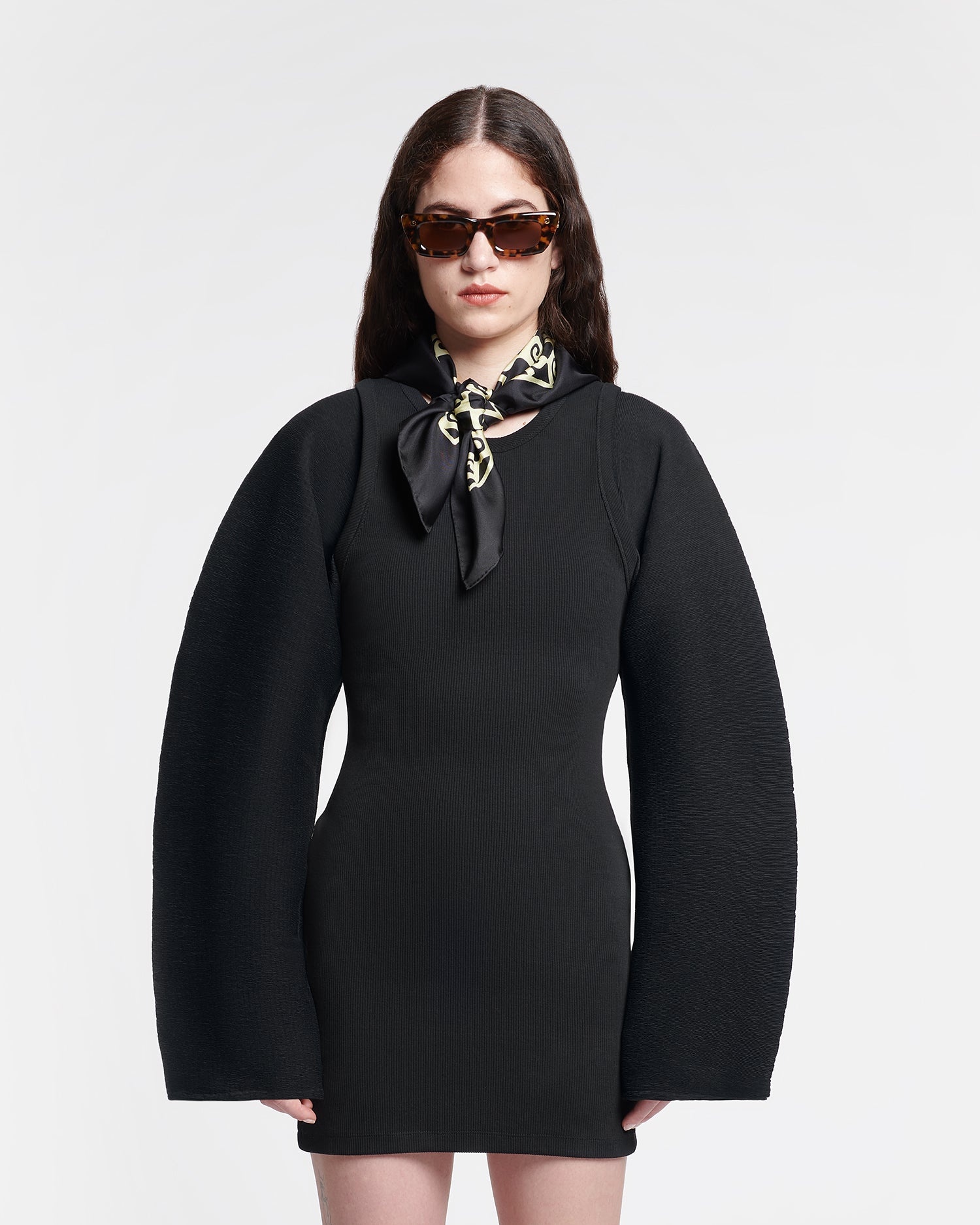 Ribbed-Jersey Mini Dress - 4
