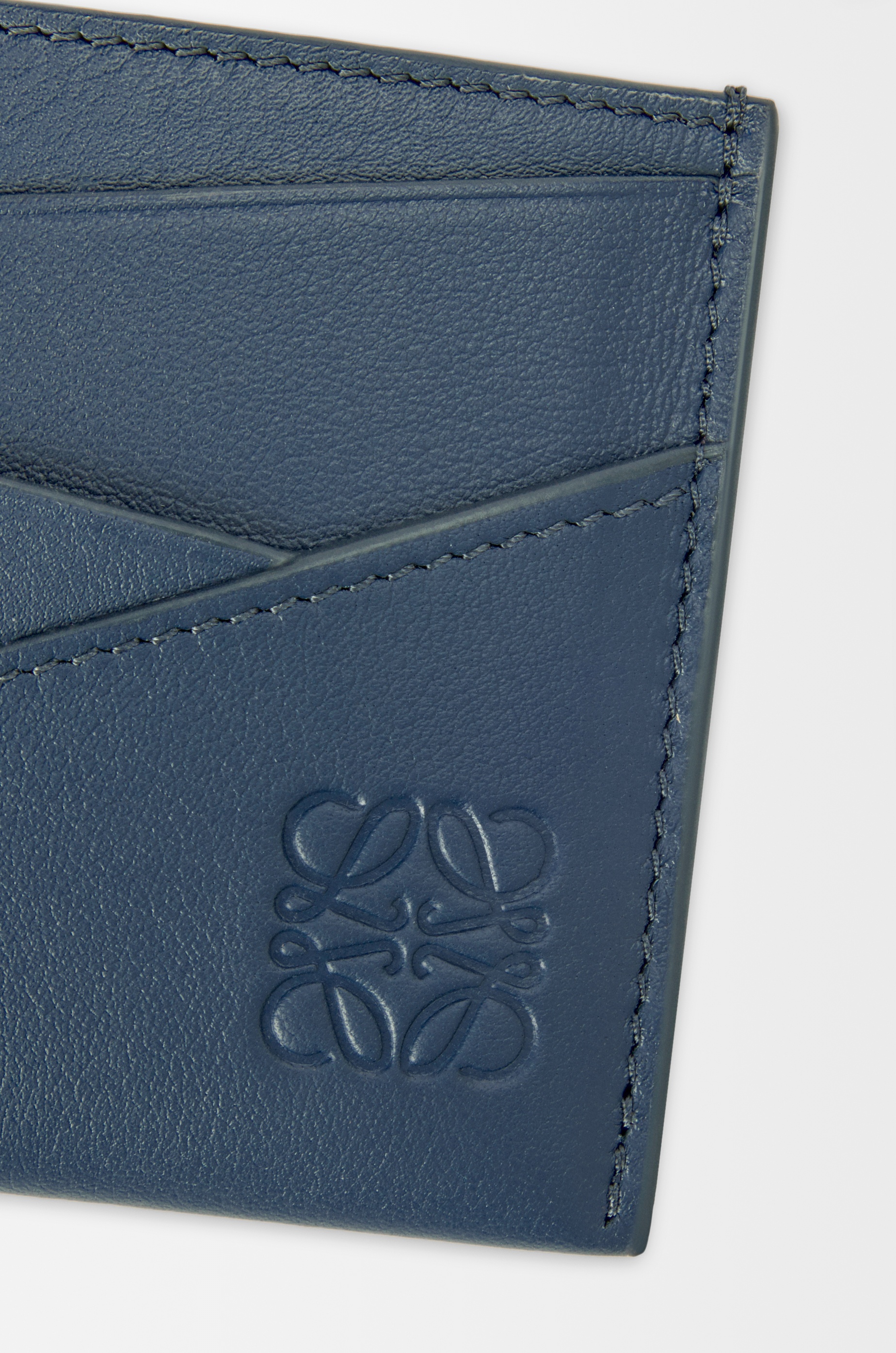 Puzzle plain cardholder in classic calfskin - 4