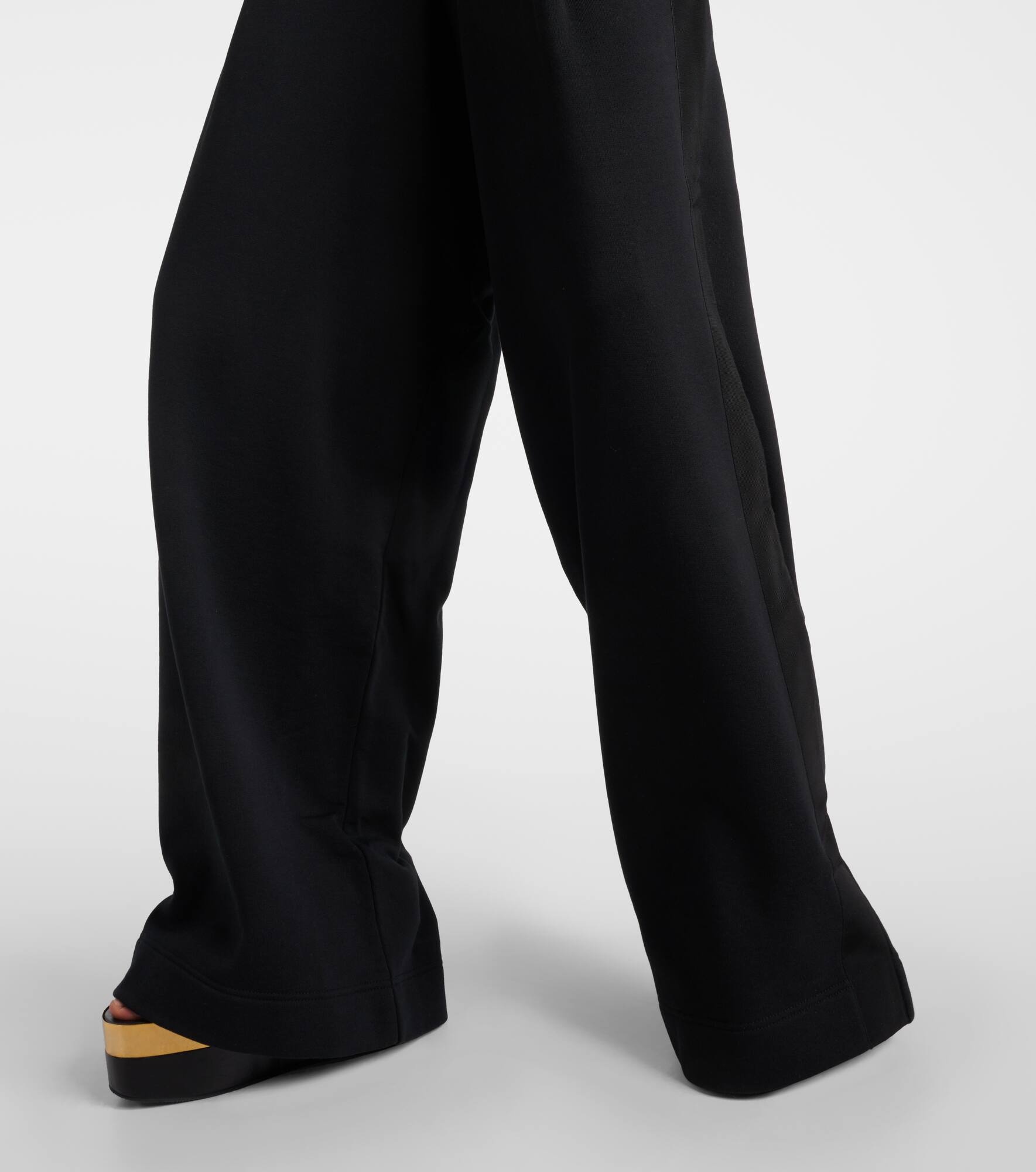 Cotton jersey wide-leg sweatpants - 5