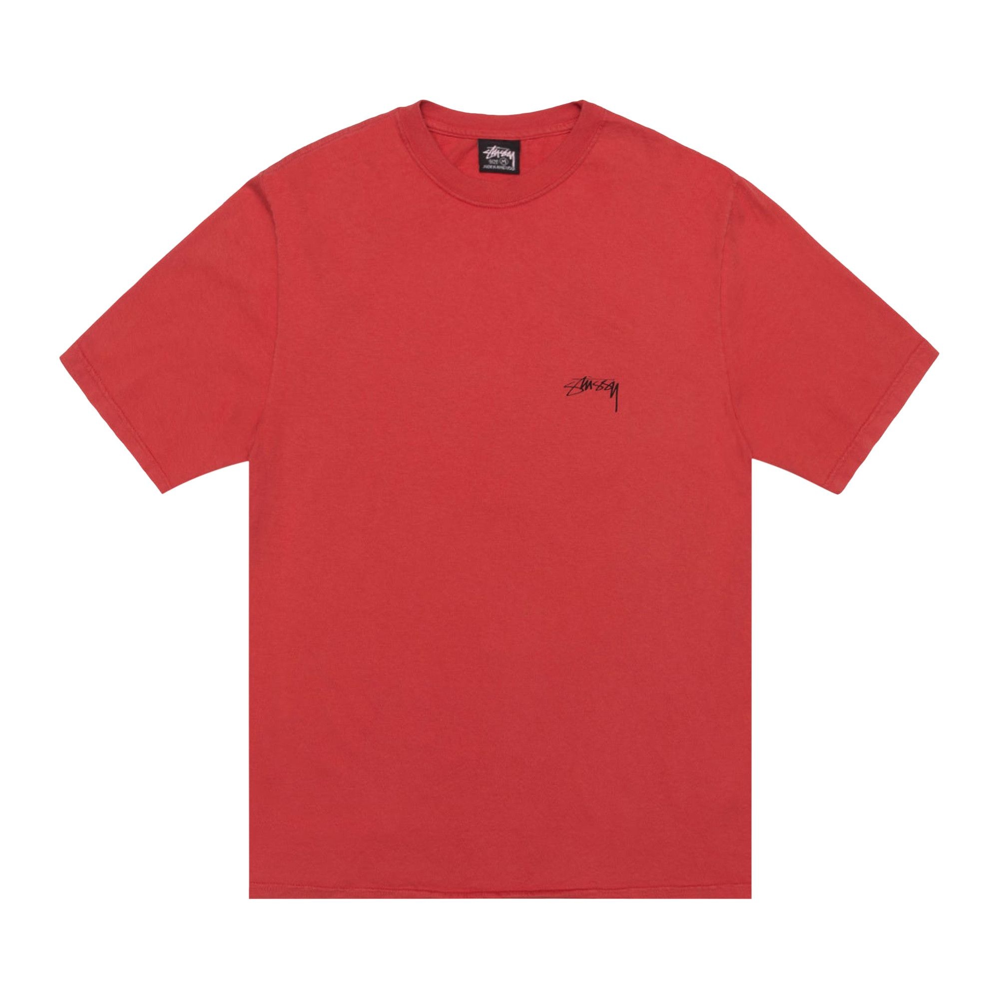 Stussy Smooth Stock Tee 'Guava' - 1
