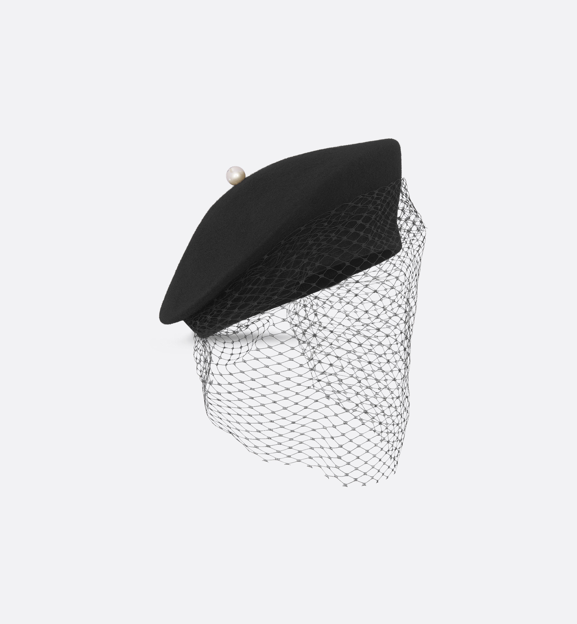 Dior Century Beret with Veil - 3