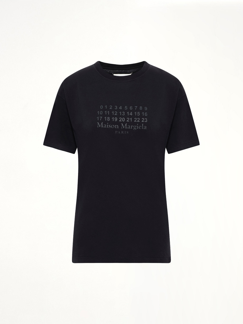 Maison Margiela Maison Margiela Logo T-Shirt in Washed Black outlook