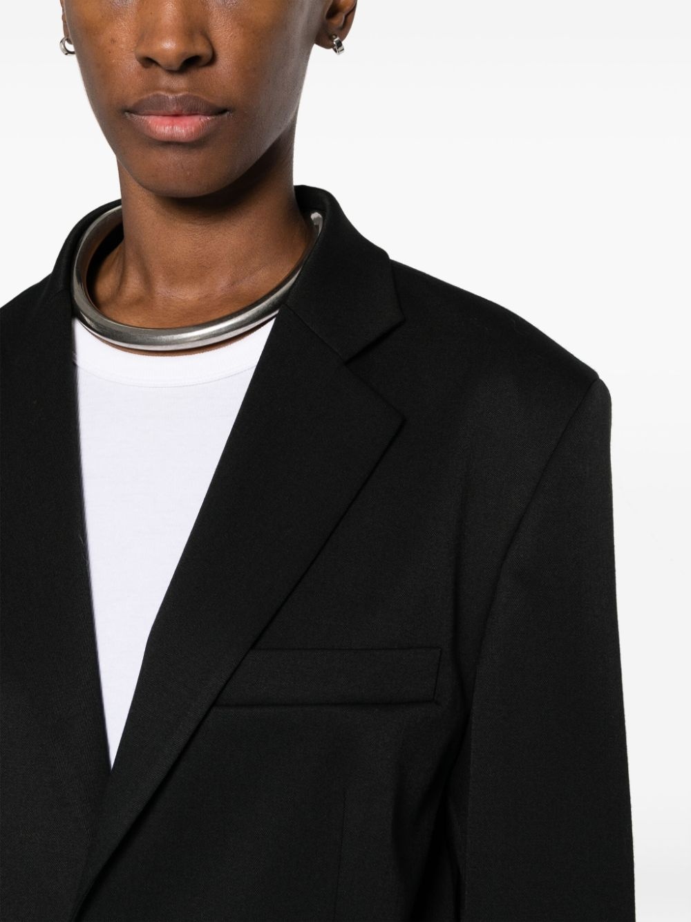 single-breasted blazer - 6